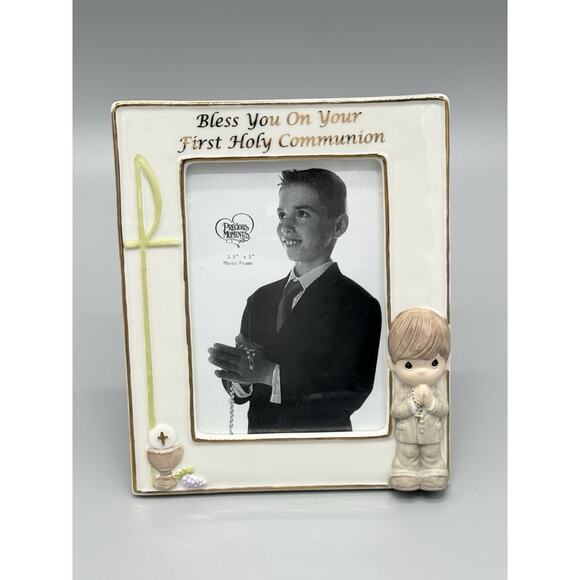 Precious Moments Bless You On Your First Holy Communion Photo Frame 2010 - Picture 1 of 6